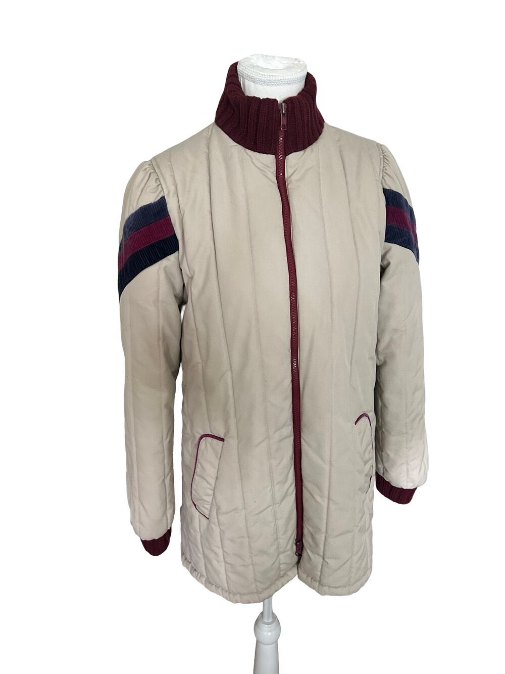 Vintage JCPenney Quilted Chevron Jacket